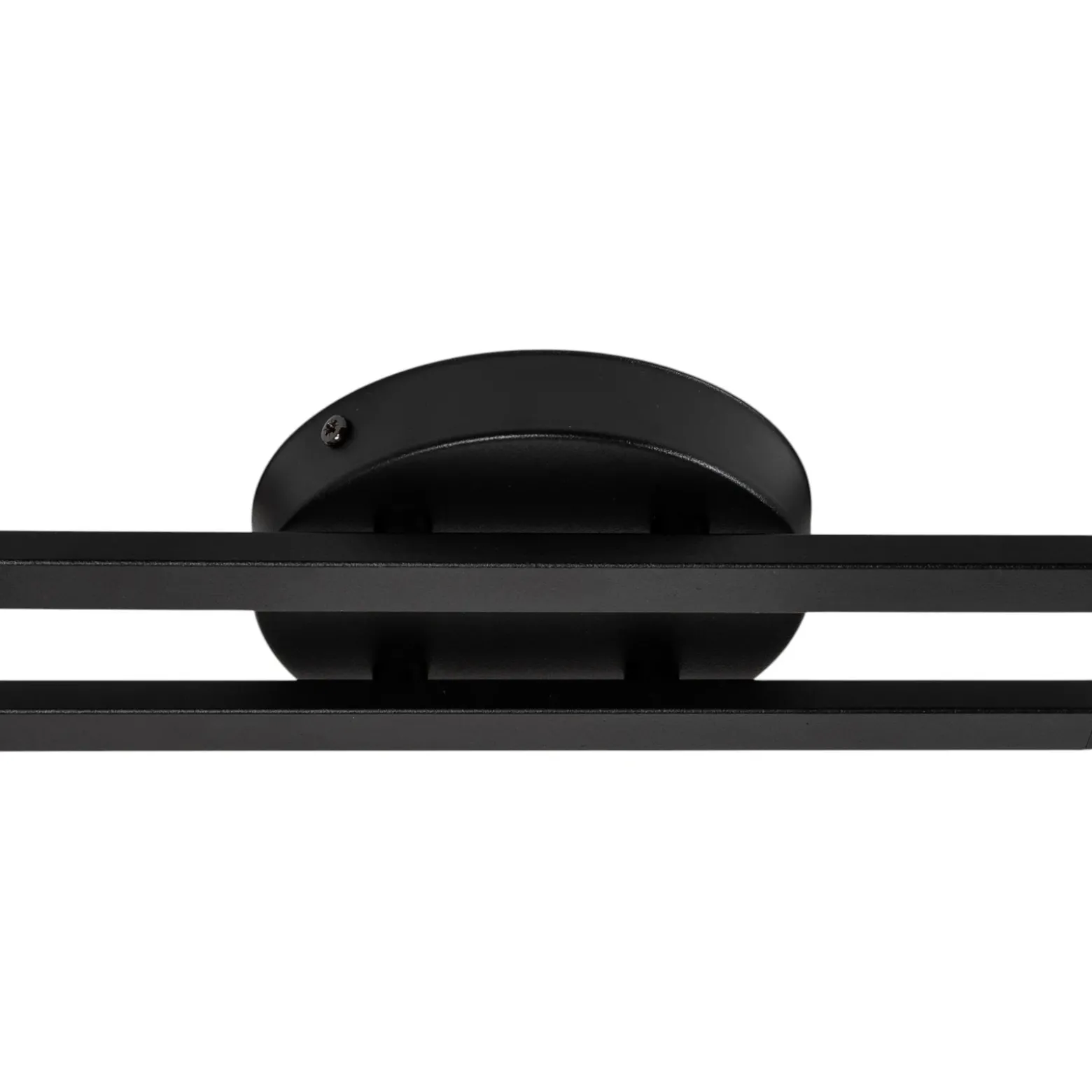 Lámpara de techo Fragment, negra, longitud 86 cm, metal, 4 luces.
