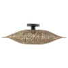 Lámpara de techo GOOD & MOJO Bali, Ø 60 cm, negro/natural, bambú
