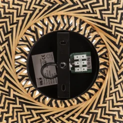 Lámpara de techo GOOD & MOJO Bali, Ø 60 cm, negro/natural, bambú