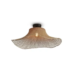 Lámpara de techo GOOD & MOJO Ibiza, Ø 65 cm, color natural