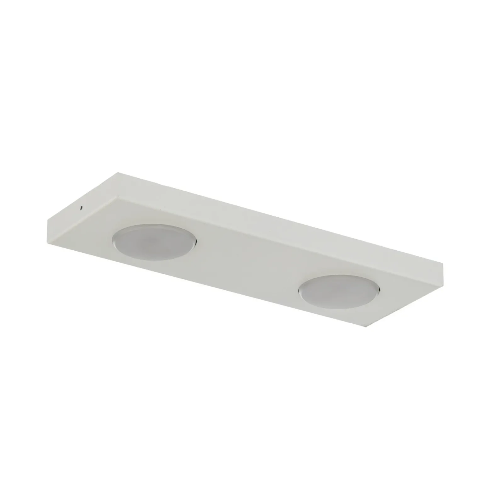 Lámpara de techo Hero, blanca, 2 luces, 35 x 12 cm, metal, GX53
