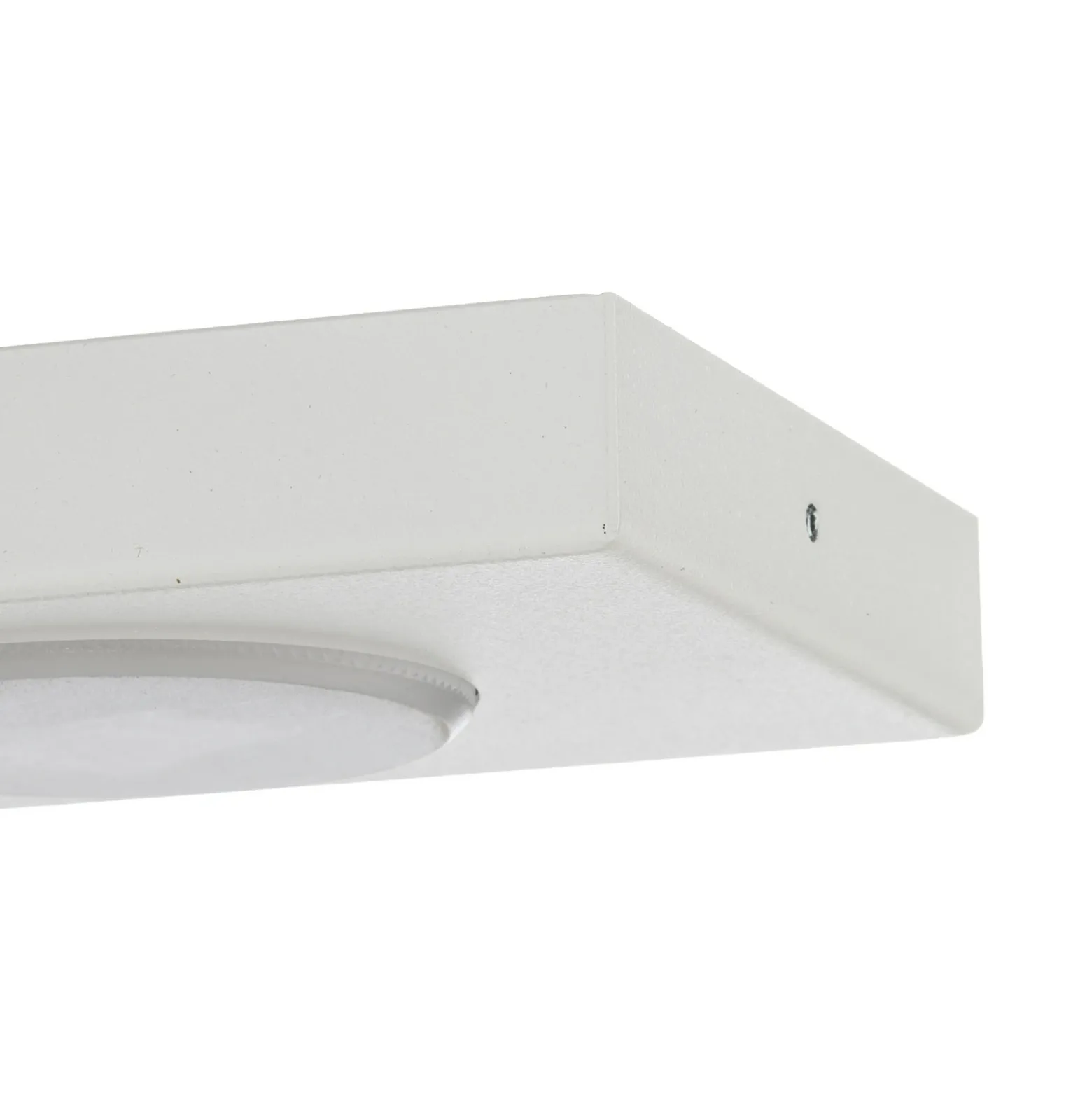 Lámpara de techo Hero, blanca, 4 luces, 75 x 12 cm, metal, GX53