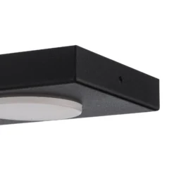 Lámpara de techo Hero, negra, 55 x 12 cm, 3 luces, metal, GX53