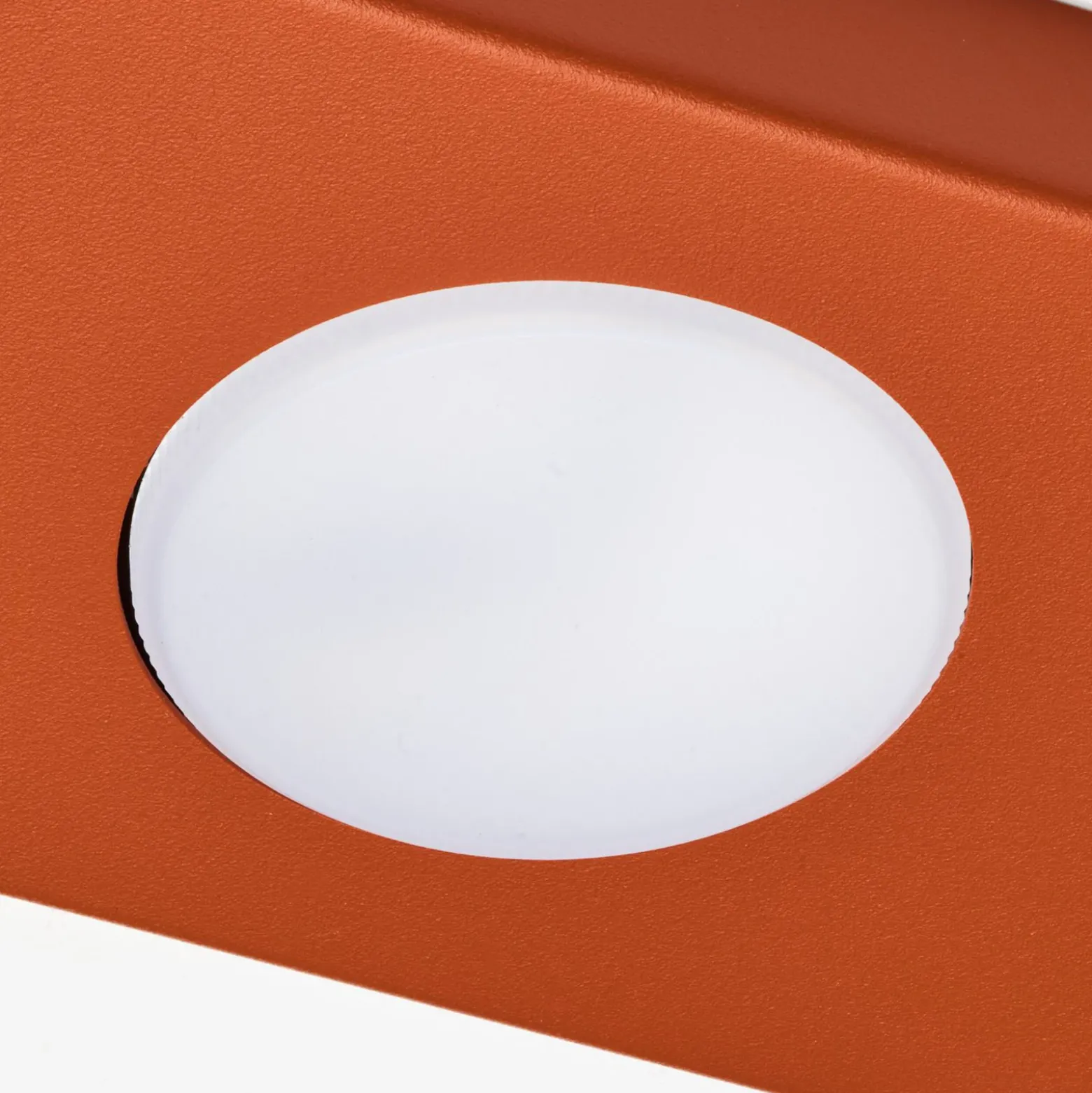 Lámpara de techo Hero, roja, 2 luces, 35 x 12 cm, metal, GX53