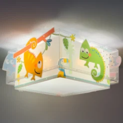 Lámpara de techo infantil HAPPY JUNGLE de Dalber, multicolor