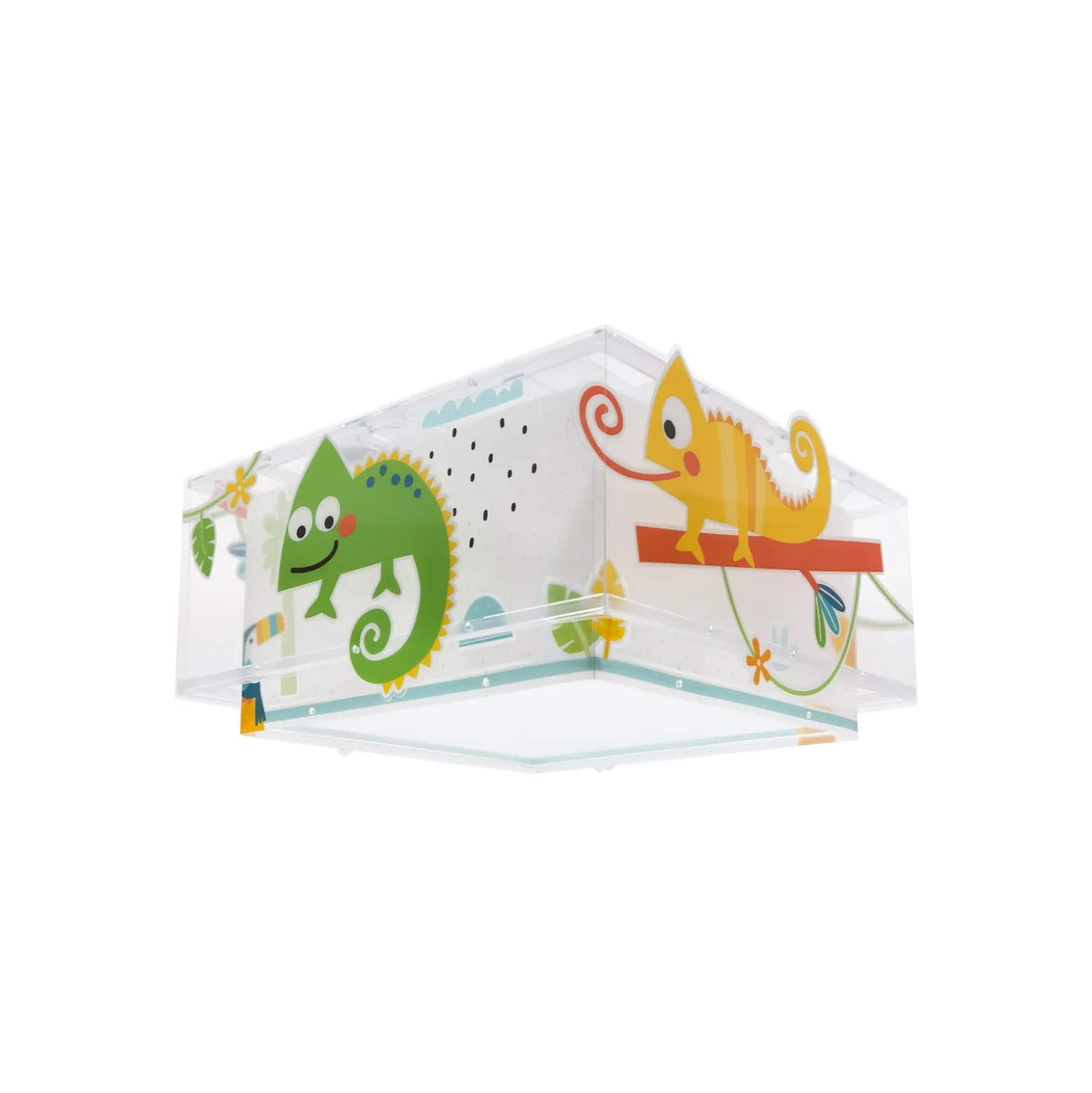 Lámpara de techo infantil HAPPY JUNGLE de Dalber, multicolor