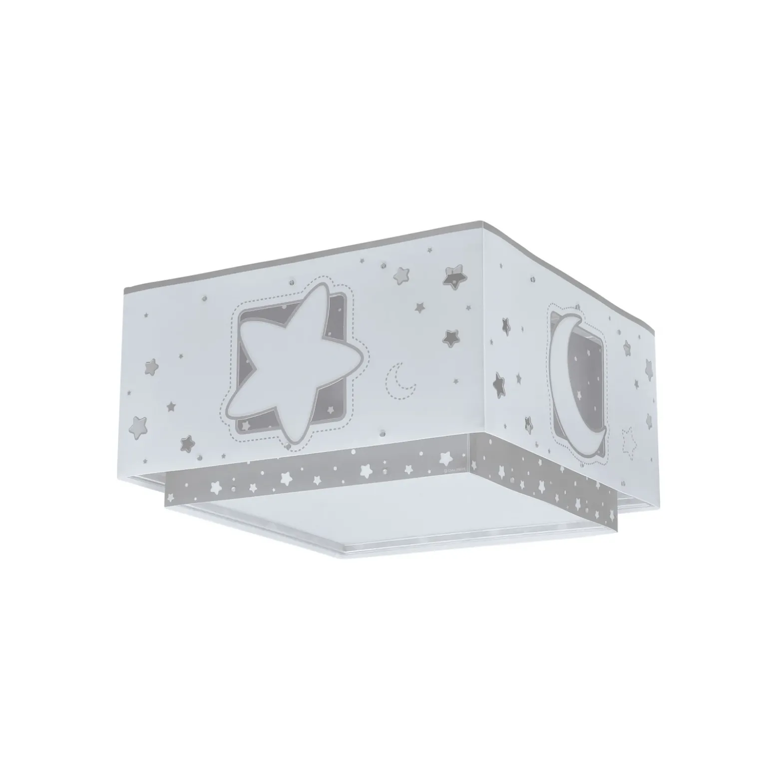 Lámpara de techo infantil MOONLIGHT de Dalber, gris, de 1 luz
