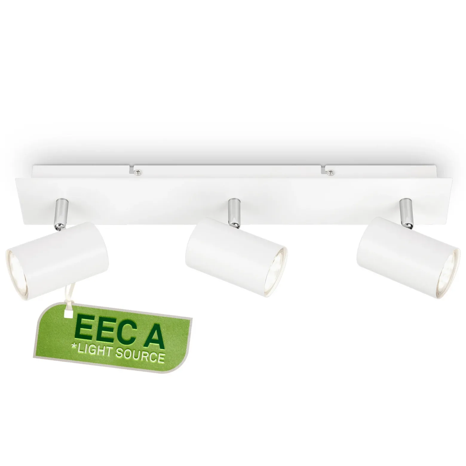Lámpara de techo Isil A, blanca, 3 luces, metal, orientable