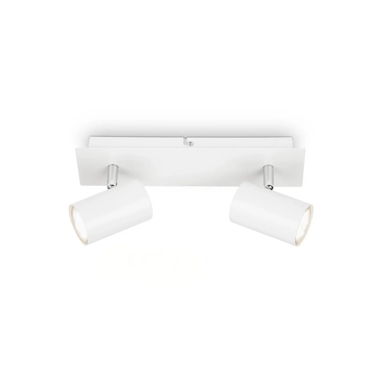 Lámpara de techo Isil A, blanca, 2 luces, metal, orientable