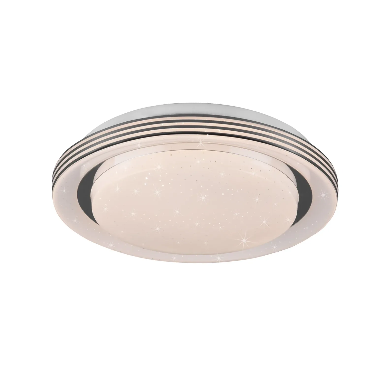 Lámpara de techo LED Atria, Ø 27 cm, blanca, plástico, CCT