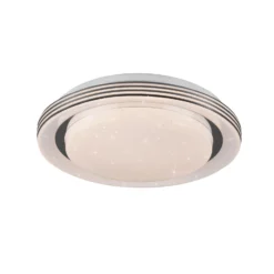 Lámpara de techo LED Atria, Ø 27 cm, blanca, plástico, CCT