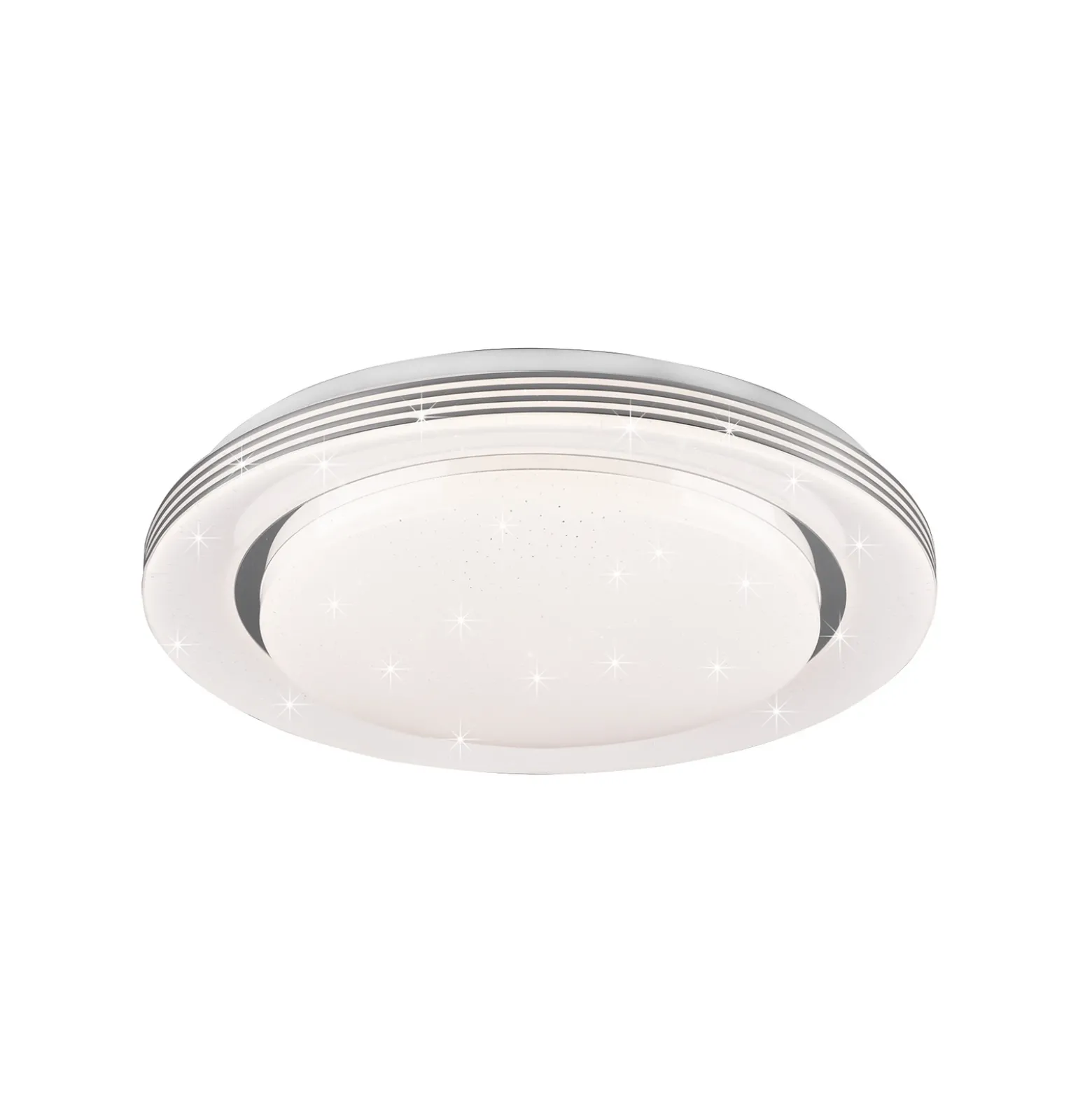 Lámpara de techo LED Atria, Ø 38 cm, blanca, plástico, CCT