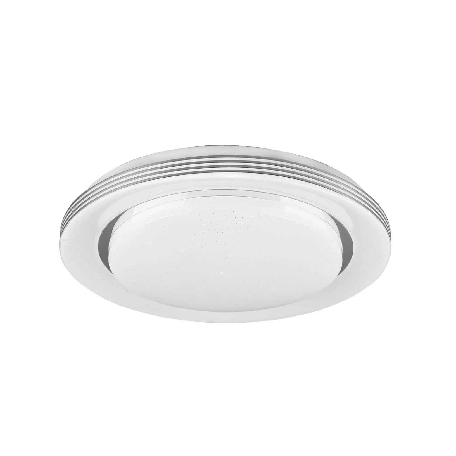 Lámpara de techo LED Atria, Ø 38 cm, blanca, plástico, CCT