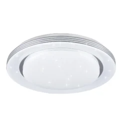 Lámpara de techo LED Atria, Ø 48 cm, blanca, plástico, CCT