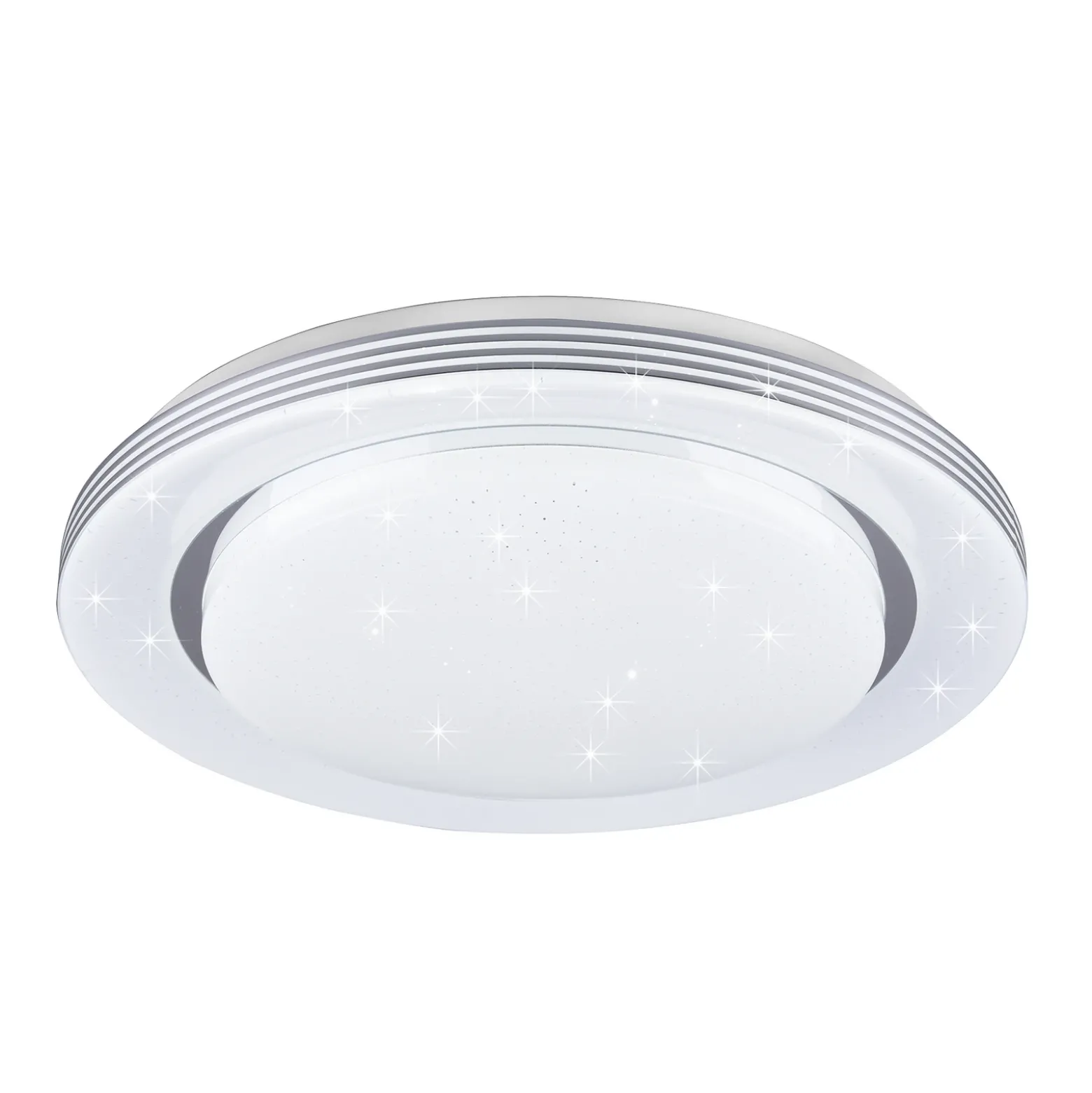 Lámpara de techo LED Atria, Ø 48 cm, blanca, plástico, CCT