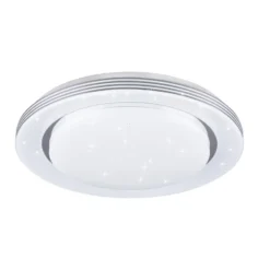 Lámpara de techo LED Atria, Ø 58 cm, blanca, plástico, CCT