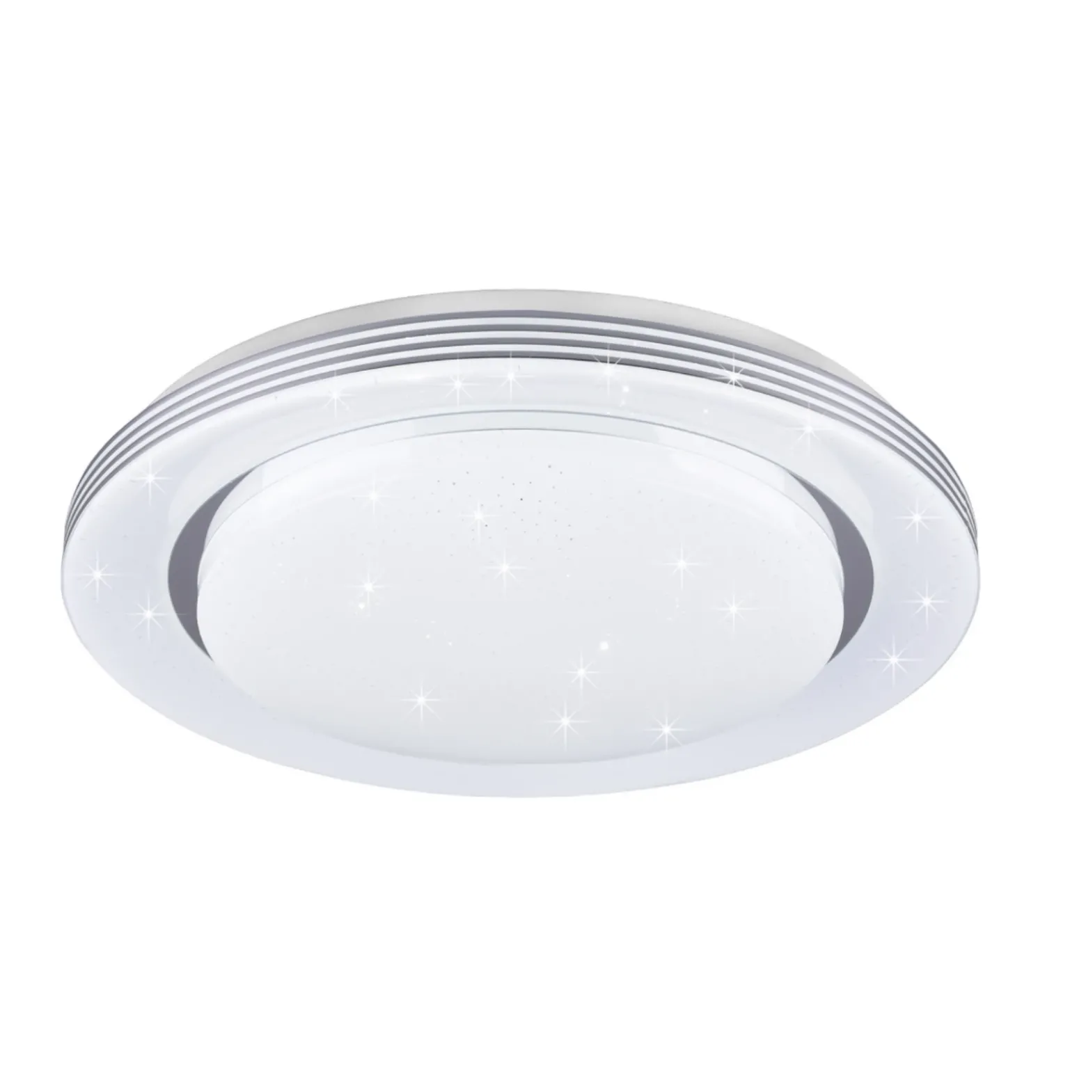 Lámpara de techo LED Atria, Ø 58 cm, blanca, plástico, CCT