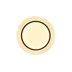 Lámpara de techo LED Atria, Ø 38 cm, negra, plástico, CCT