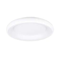 Lámpara de techo LED Cardona, Ø 62 cm, blanco mate, metal, CCT