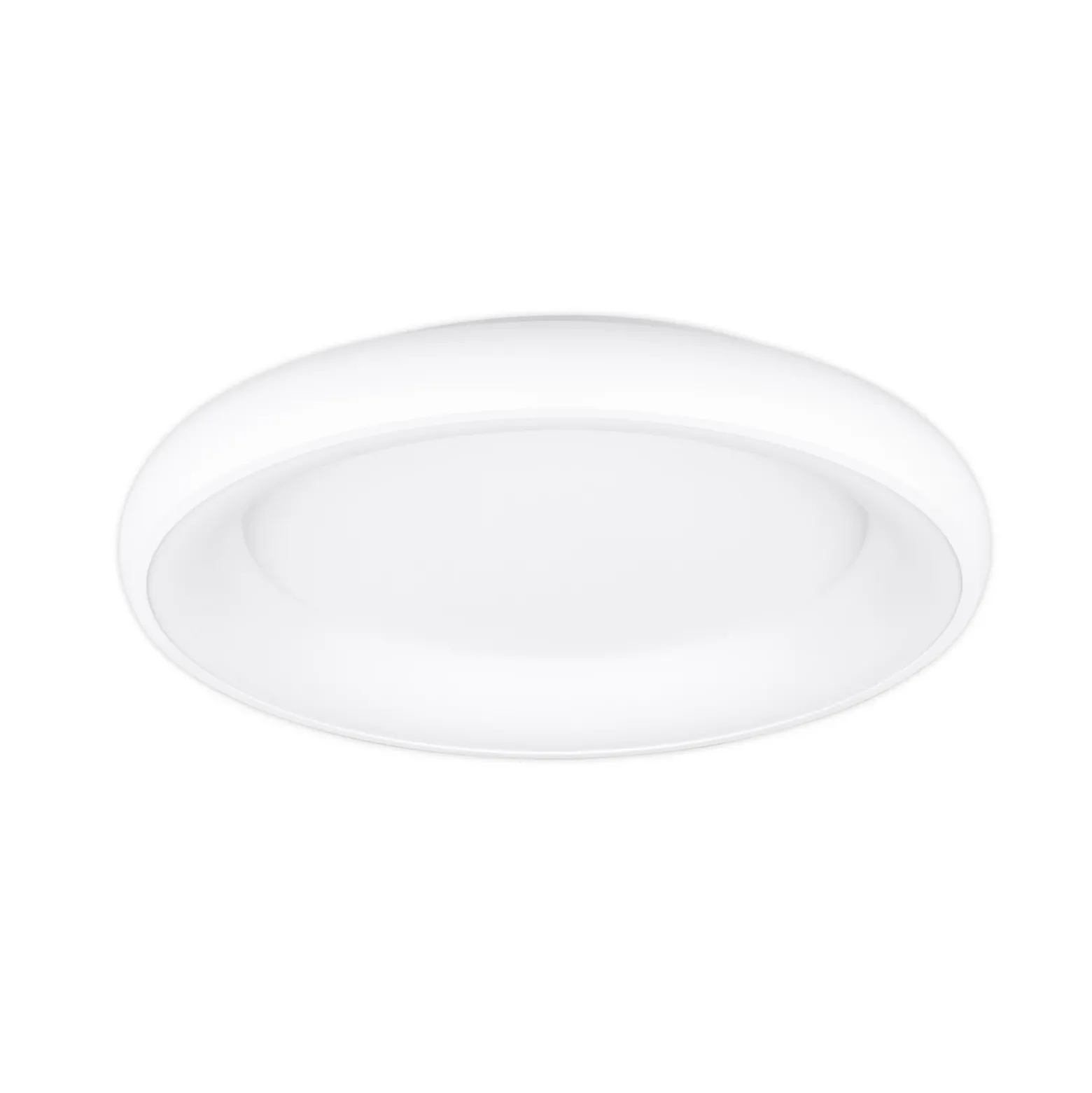 Lámpara de techo LED Cardona, Ø 62 cm, blanco mate, metal, CCT