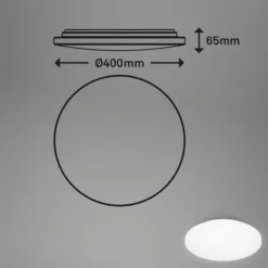 Lámpara de techo LED Case para baño IP44 3.000K Ø 40cm