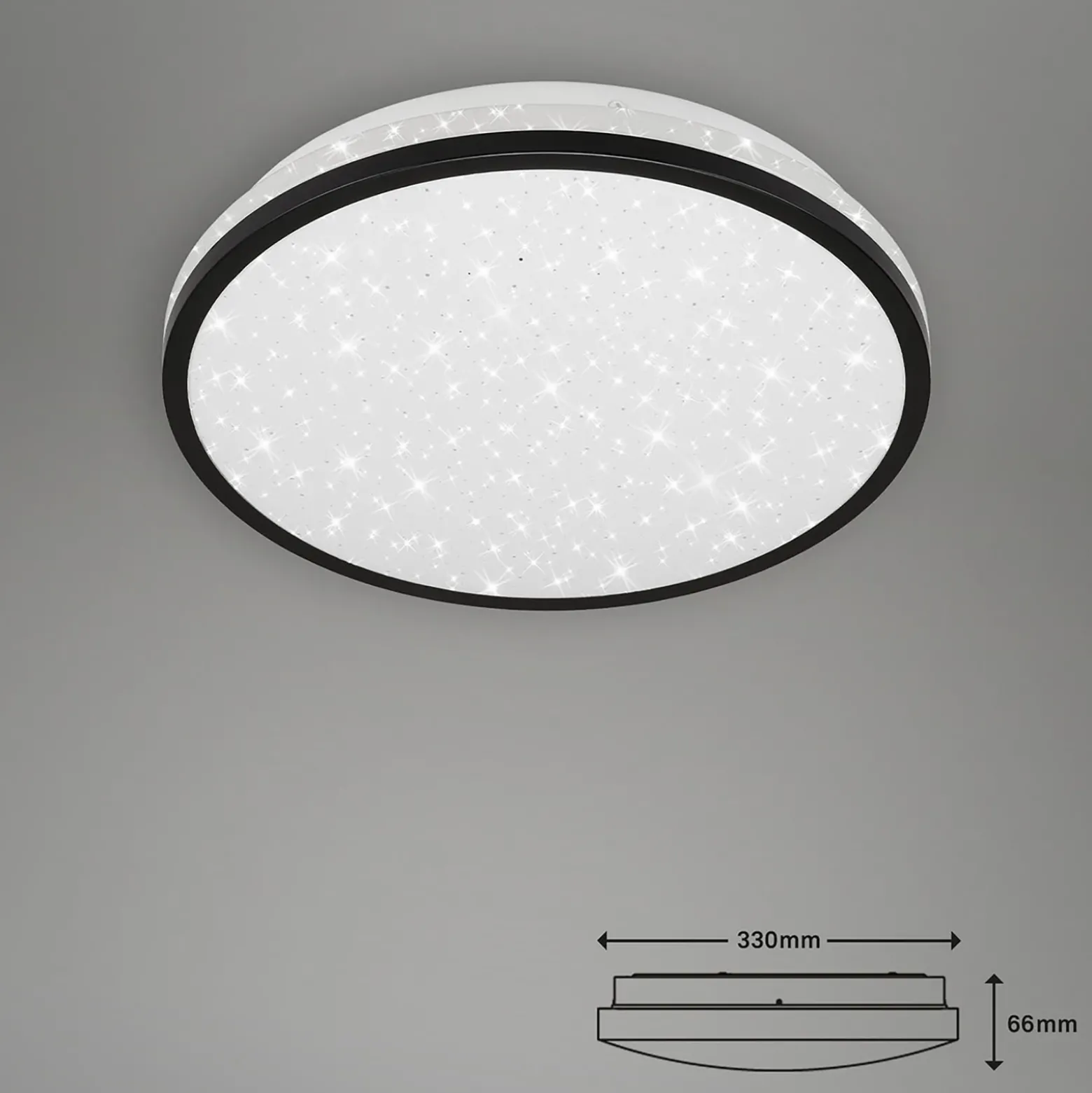 Lámpara de techo LED 3403-015, con decoración de estrellas, 4.000K