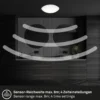 Lámpara de techo LED con sensor Elipso IP44 4.000K Ø28cm