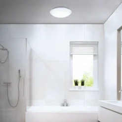 Lámpara de techo LED con sensor Elipso IP44 4.000K Ø28cm