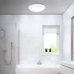 Lámpara de techo LED con sensor Elipso IP44 4.000K Ø38cm