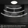 Lámpara de techo LED con sensor Elipso IP44 4.000K Ø38cm