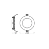 Lámpara de techo LED empotrable SLIM de OSRAM, Ø 12 cm, 3000 K, blanco