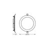 Lámpara de techo LED empotrable OSRAM SLIM, Ø 23 cm, 6500 K, blanco