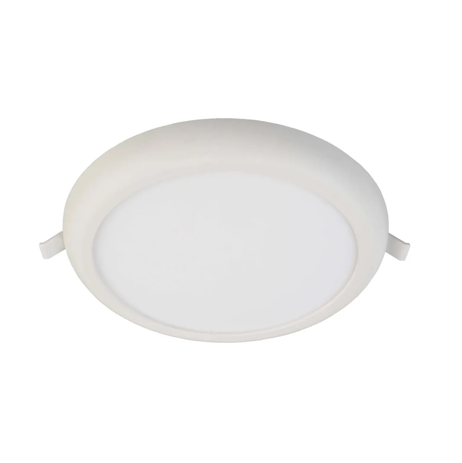 Lámpara de techo LED empotrable Zaurak, blanca, redonda, Ø 22 cm