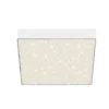 Lámpara de techo LED Flame Star, 21,2 x 21,2 cm blanco
