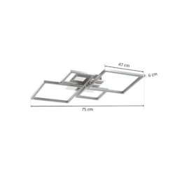 Lámpara de techo LED Frame, atenuable mediante interruptor de pared