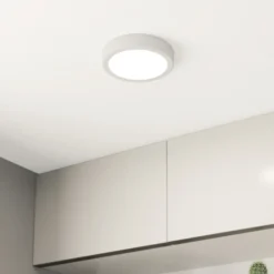 Lámpara de techo LED Fueva 5 IP44 3000K blanco Ø16cm