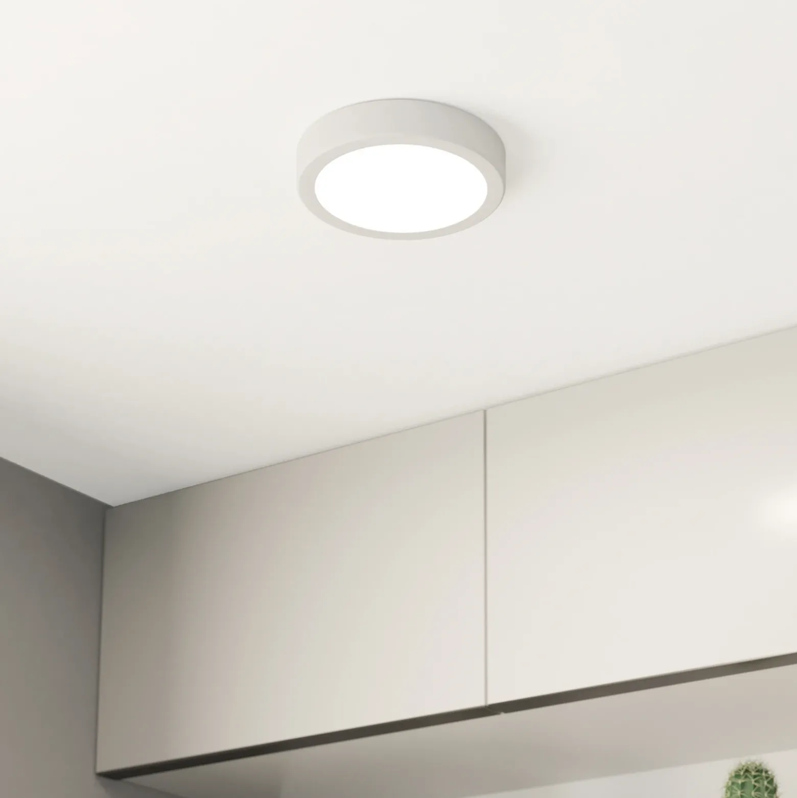 Lámpara de techo LED Fueva 5 IP44 3000K blanco Ø16cm