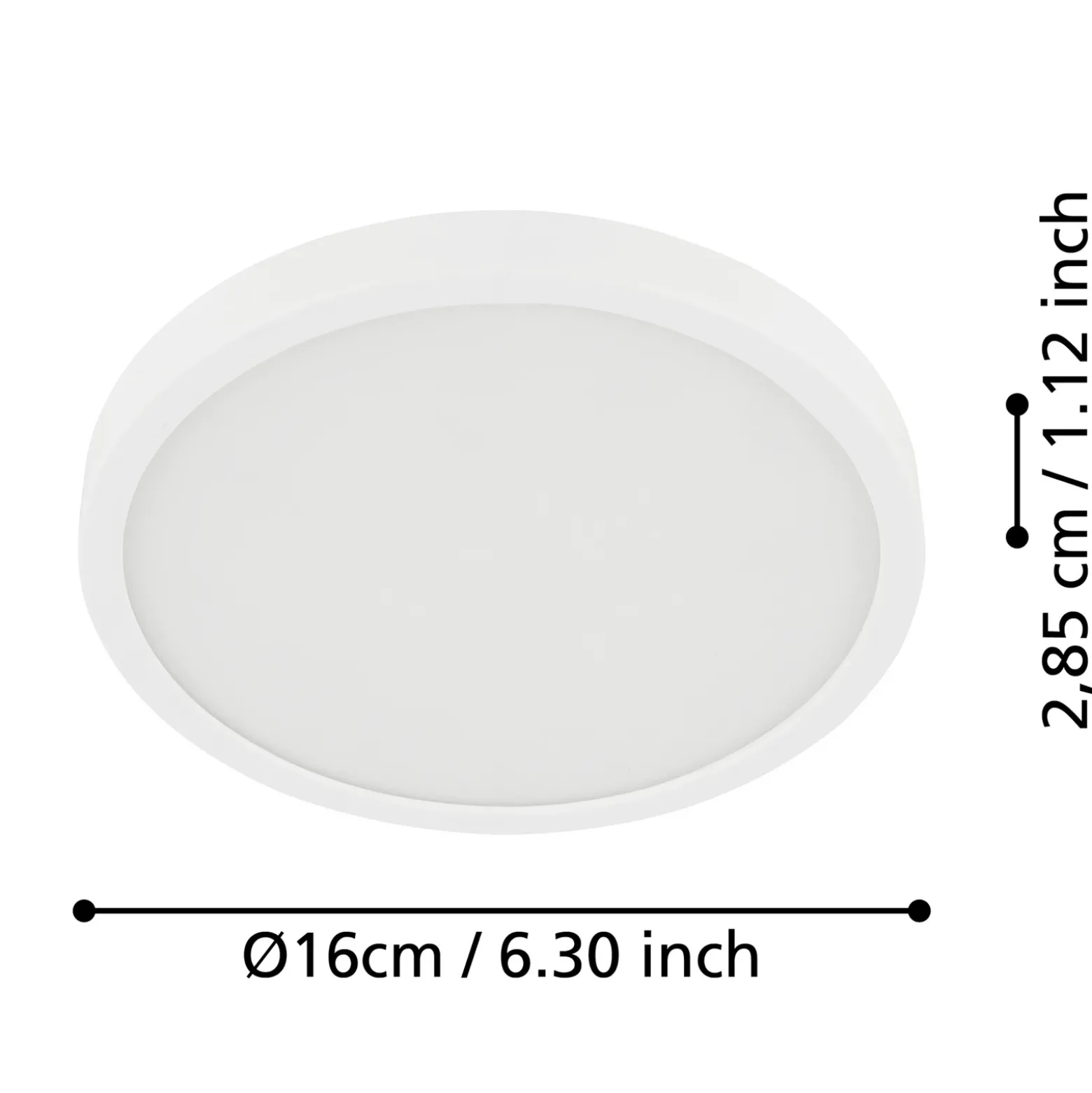 Lámpara de techo LED Fueva 5 IP44 3000K blanco Ø16cm