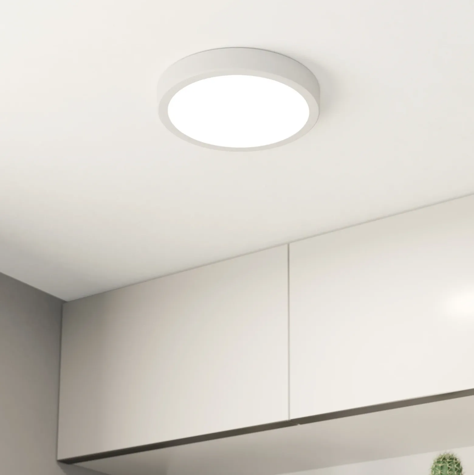 Lámpara de techo LED Fueva 5 IP44 3000K blanco Ø21cm