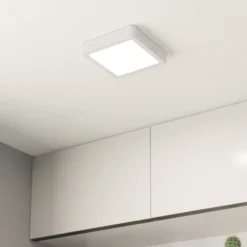 Lámpara de techo LED Fueva 5 IP44 3000K blanco 16x16cm