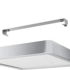 Lámpara de techo LED Fueva 5 IP44 3000K cromo 21x21cm