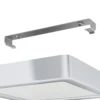 Lámpara de techo LED Fueva 5 IP44 3000K cromo 16x16cm