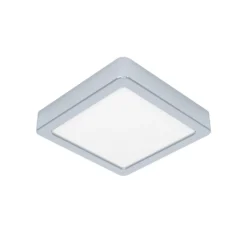 Lámpara de techo LED Fueva 5 IP44 3000K cromo 16x16cm