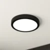 Lámpara de techo LED Fueva 5 IP44 3000K negro Ø21cm