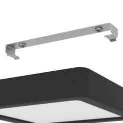 Lámpara de techo LED Fueva 5 IP44 3000K negro 16x16cm