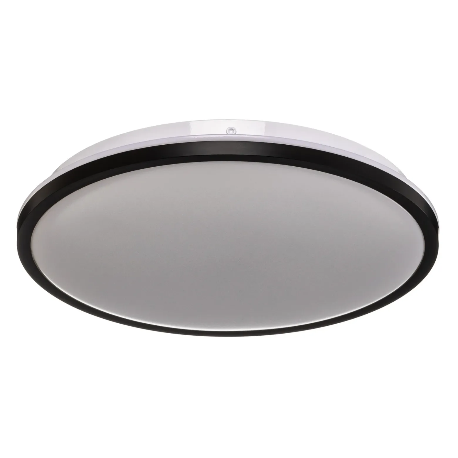Lámpara de techo LED Lana, efecto retroiluminado Ø28 negro