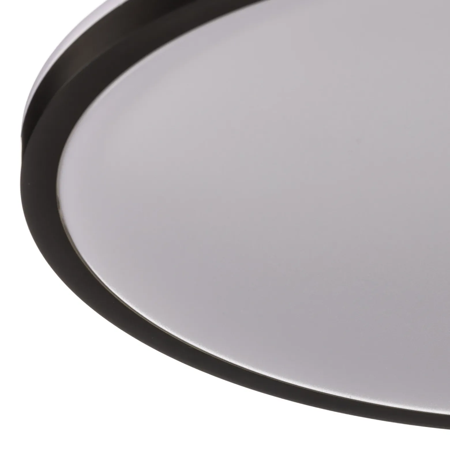 Lámpara de techo LED Lana, efecto retroiluminado Ø28 negro