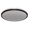 Lámpara de techo LED Lana, efecto retroiluminado Ø28 negro