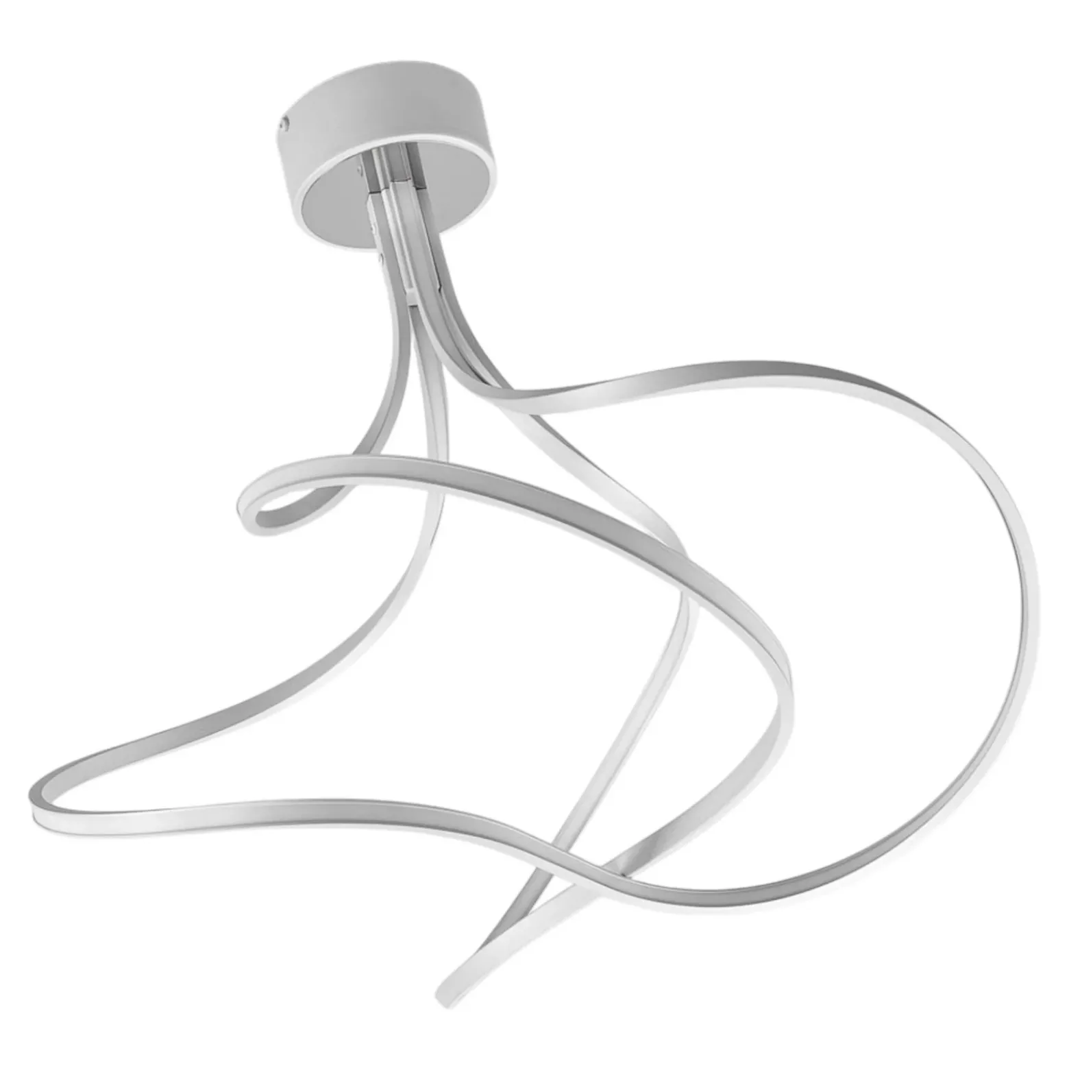 Lámpara de techo LED Lungo, aluminio, alto 42 cm