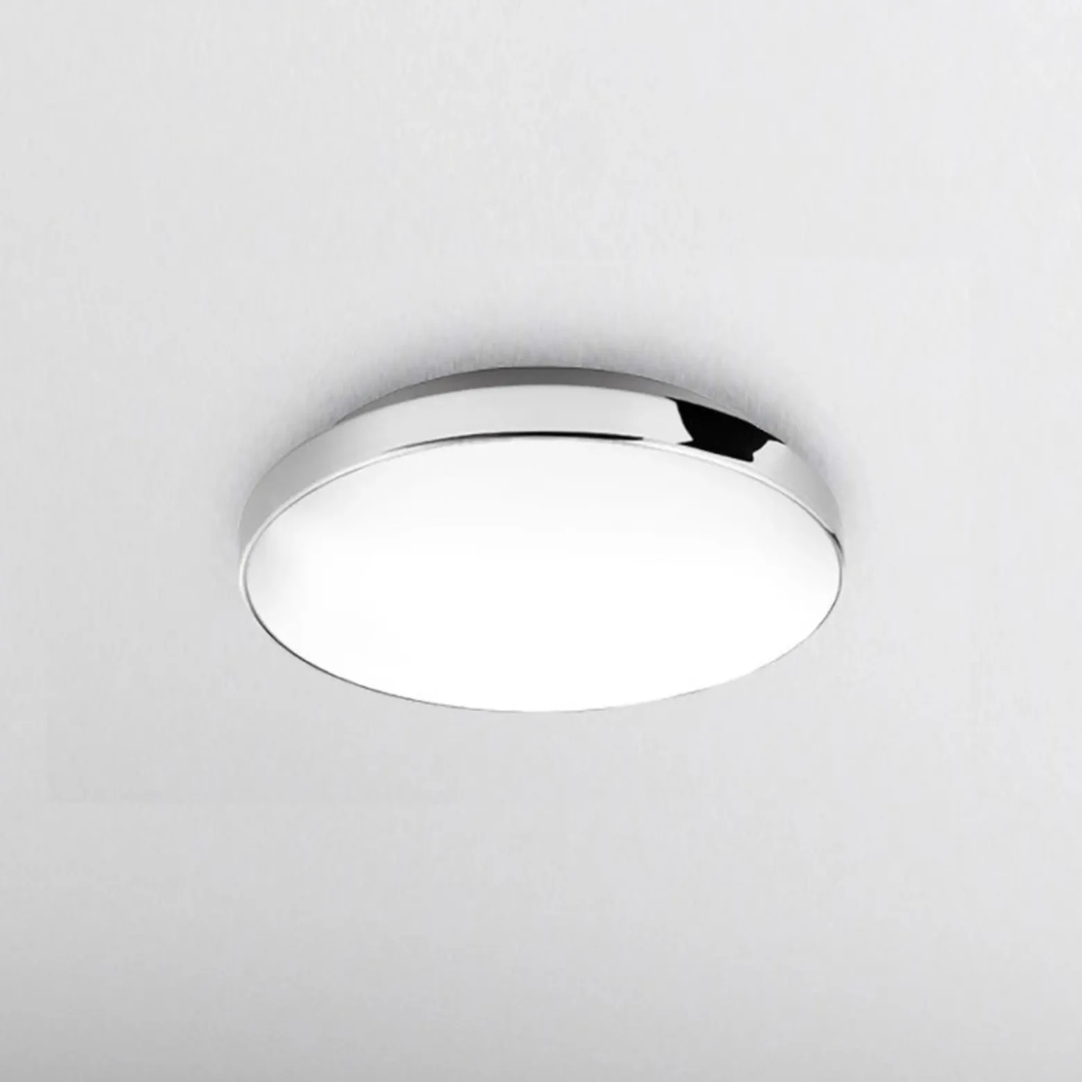Lámpara de techo LED Malbona, marco cromado, Ø 28,5 cm